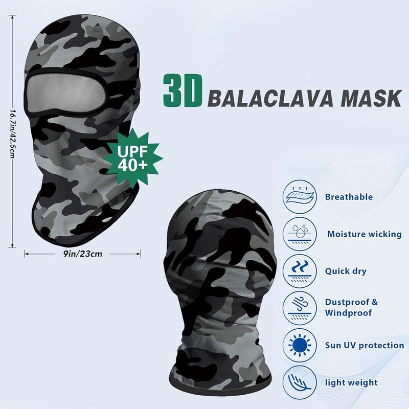 Obacle Balaclava Face Mask Men Women Lightweight for Ski Hunting Cycling Fishing - Image 2